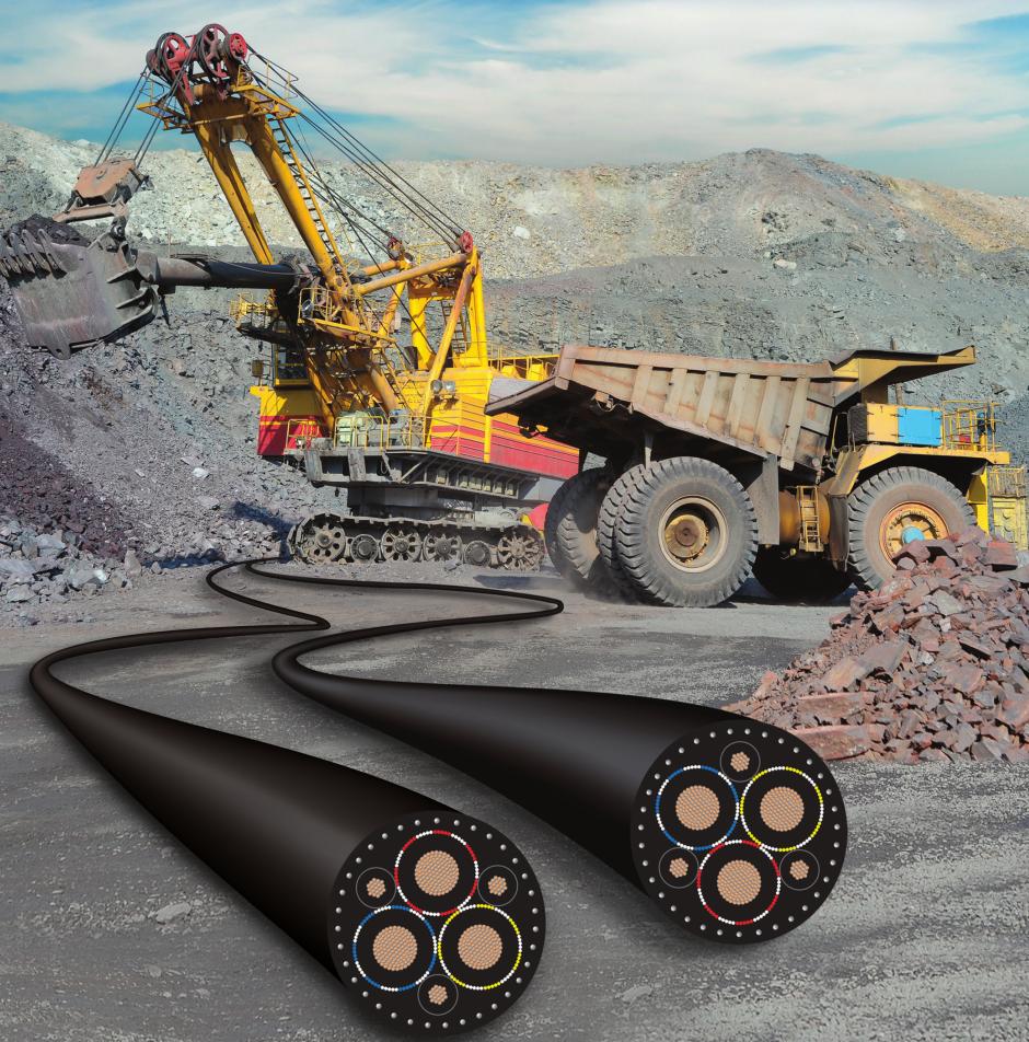 Elastomeric trailing cables