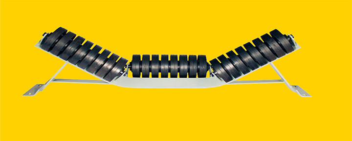 Conveyor impact trough frame
